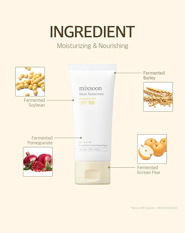 mixsoon Bean Sunscreen-Lightweight Airy Texture SPF 50 Korean Sunscreen alternate view 2