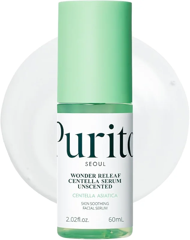 PURITO Centella Unscented Serum for Sensitive Skin – Lightweight Calming &