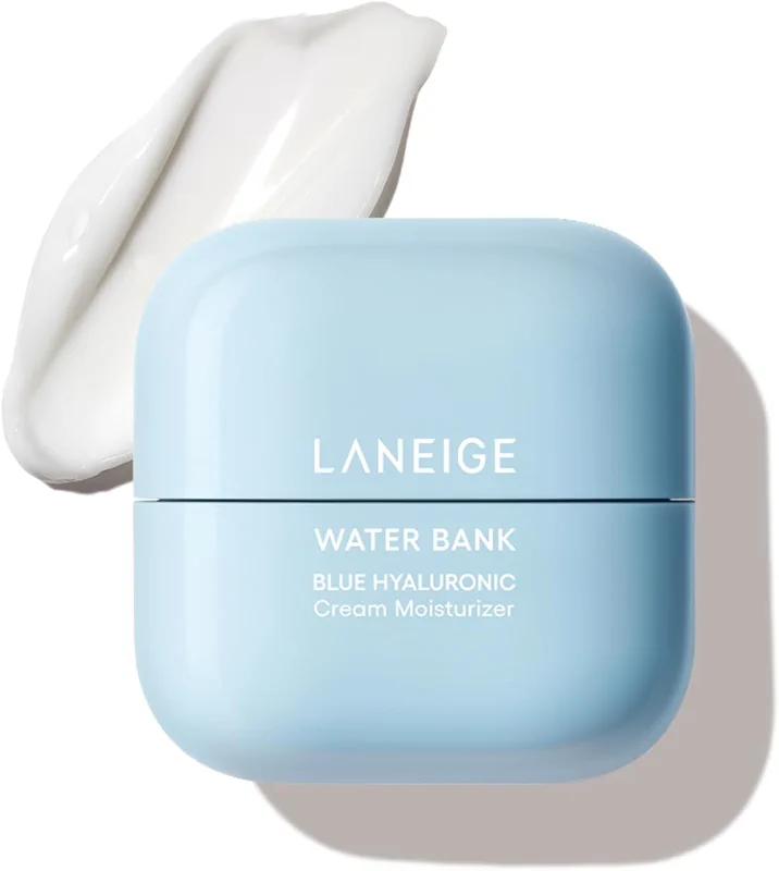 LANEIGE Water Bank Blue Hyaluronic Cream Moisturizer: Hydrating Korean