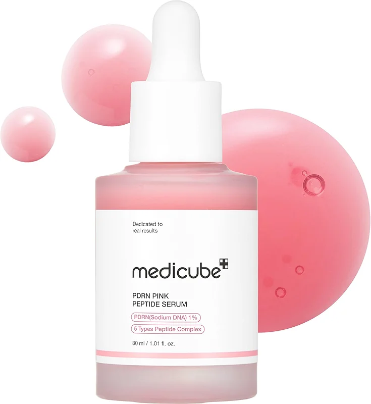 medicube PDRN Pink Peptide Serum with Salmon DNA | Pink Glow Serum with Peptides & Niacinamide