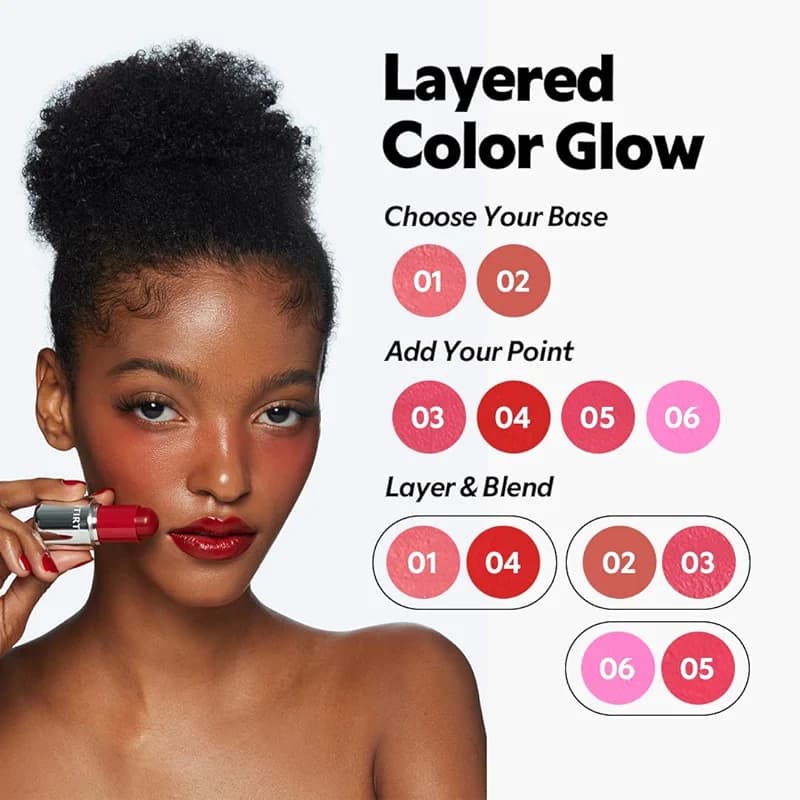 TIRTIR Mood Glider Lip & Blush Stick | Multi Use for Lip and Cheek with alternate view 4