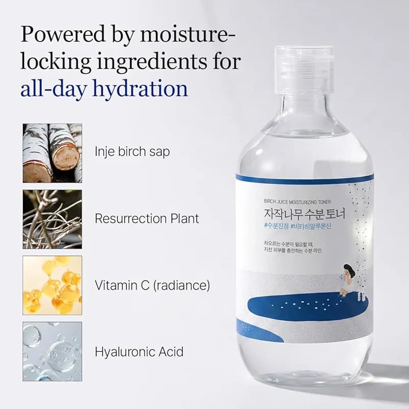 ROUND LAB Birch Juice Moisturizing Toner 300ml / Vita Hyaluronic Acid alternate view 2
