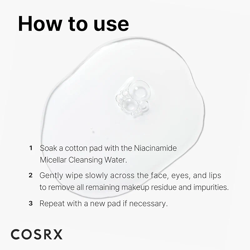 COSRX Low pH Niacinamide Micellar Cleansing Water Daily Mild Facial alternate view 2