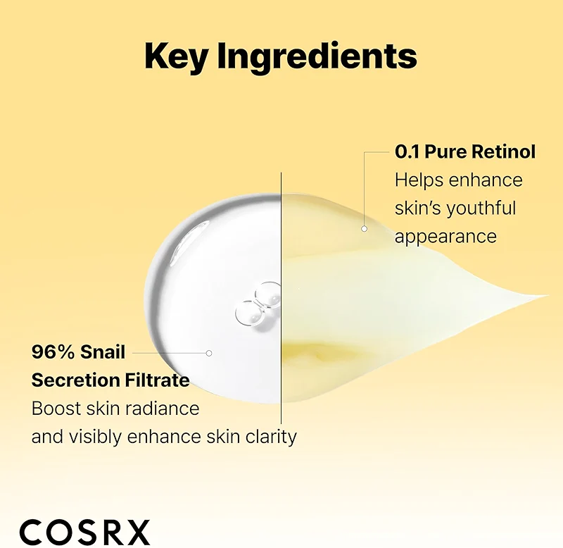 COSRX Snail 96% Mucin Power Essence 2ea & Retinol 0.1% Cream Mini Sample