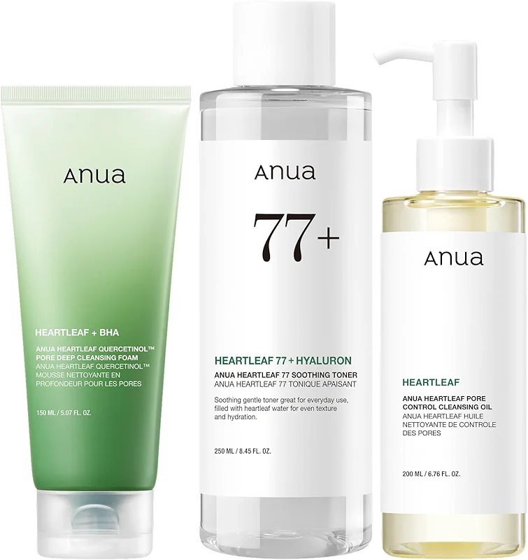 ANUA Heartleaf Trio: Pore Control Cleansing Oil & Quercetinol Pore Deep alternate view 2