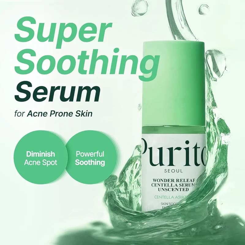 PURITO Centella Unscented Serum for Sensitive Skin – Lightweight Calming & alternate view 4