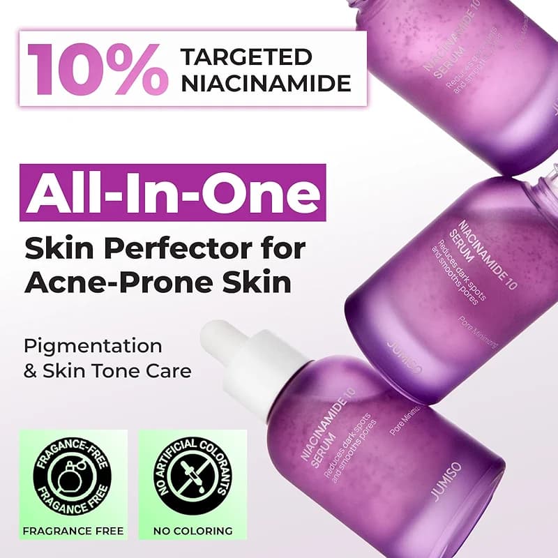 JUMISO Niacinamide 10 Serum - Korean Face Serum with Glutathione alternate view 3