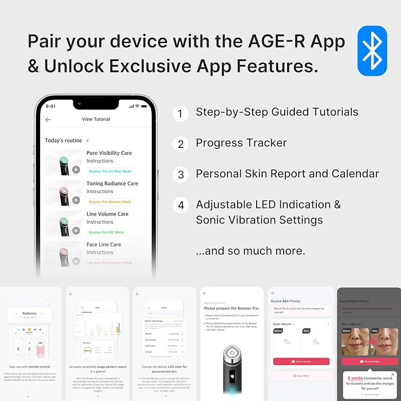 medicube Booster Pro | 6-in-1 Real Glass Glow Beauty Massager | for Clear alternate view 3