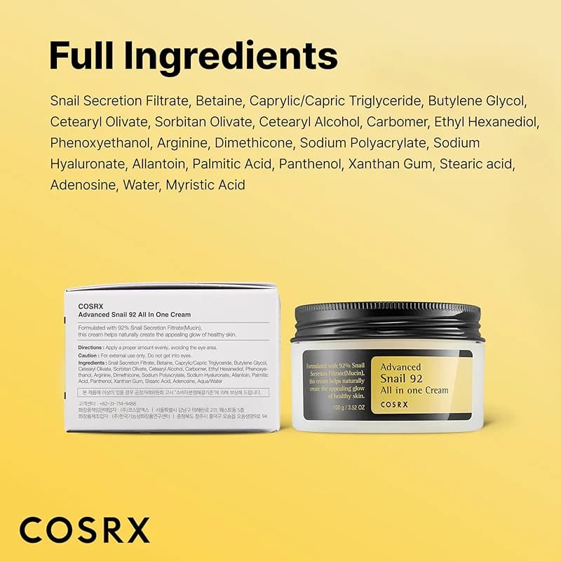 COSRX Snail Mucin 92% Face Moisturizer alternate view 5