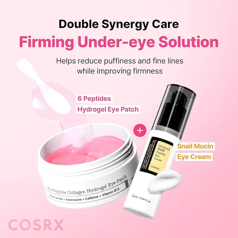 COSRX Pink Peptides Collagen Hydrogel Eye Patch for Puffy Eyes alternate view 4