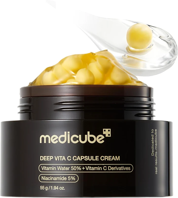medicube Capsule Cream with Deep Vitamin C | Liposome Vitamin C Golden Capsule