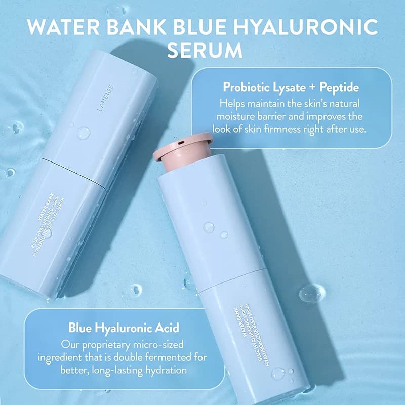 LANEIGE Water Bank Blue Hyaluronic Serum: Hydrating Face Serum with alternate view 4