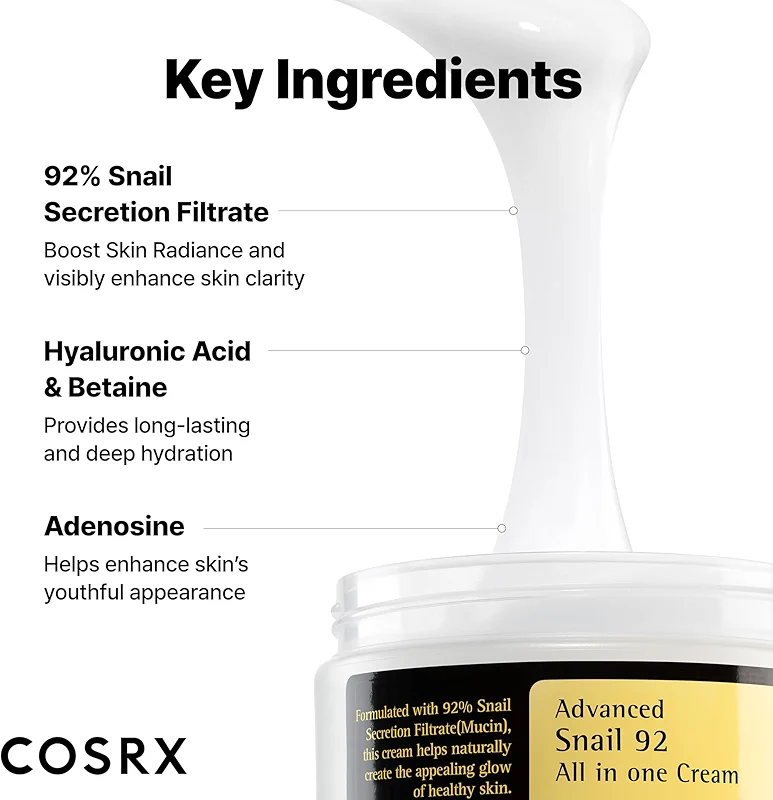 COSRX Snail Mucin 92% Face Moisturizer