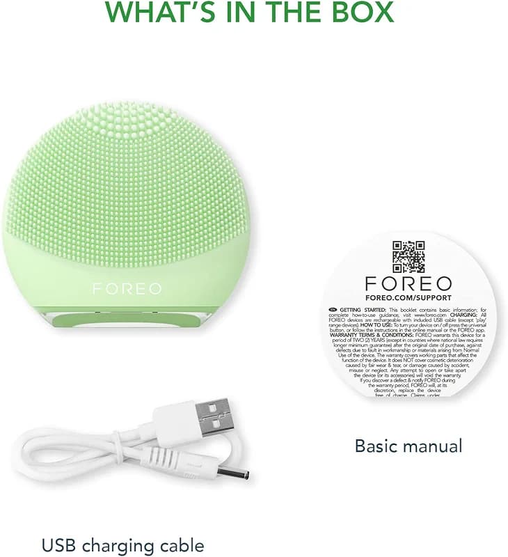 FOREO LUNA 4 go Face Cleansing Brush & Firming Massager - Premium Face