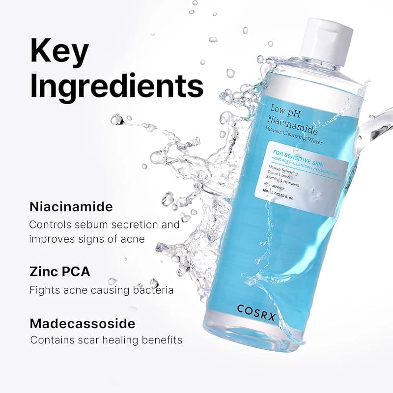 COSRX Low pH Niacinamide Micellar Cleansing Water Daily Mild Facial alternate view 3