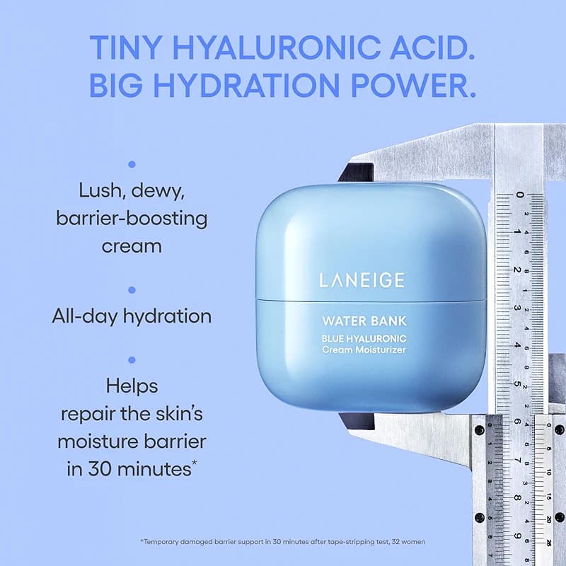 LANEIGE Water Bank Blue Hyaluronic Cream Moisturizer: Hydrating Korean alternate view 3